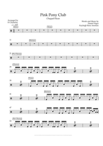 Pink Pony Club - Chappell Roan drum sheet music