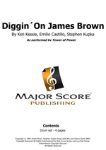 Diggin' on James Brown - Tower of Power drum sheet music