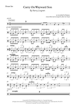 Carry on Wayward Son - Kansas drum sheet music