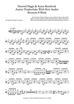 BroZone's Back - Justin Timberlake, Eric André, Daveed Diggs & Kid Cudi drum sheet music
