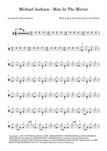 Man in the Mirror - Michael Jackson drum sheet music