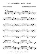 Human Nature - Michael Jackson drum sheet music