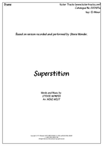 Superstition - Stevie Ray Vaughan & Double Trouble drum sheet music
