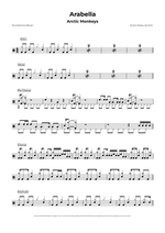 Arabella - Arctic Monkeys drum sheet music