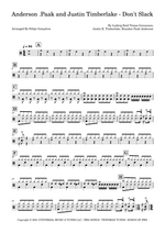 Don't Slack - Anderson .Paak & Justin Timberlake drum sheet music