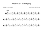Her Majesty - The Beatles drum sheet music