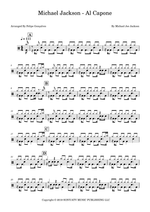 Al Capone - Michael Jackson drum sheet music