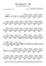 ABC - The Jackson 5 drum sheet music