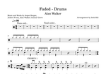 Faded - Alan Walker drum sheet music