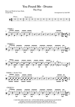 You Found Me - The Fray drum sheet music