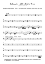 New Kid in Town - Zombies 2 Cast drum sheet music