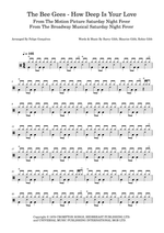 How Deep Is Your Love - Bee Gees drum sheet music