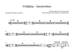 Amsterdam - Coldplay drum sheet music