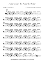 Go Junior, Go Senior - Junior Senior drum sheet music