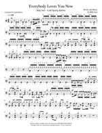 Everybody Loves You Now - Billy Joel drum sheet music