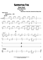 Serpentine Fire - Earth, Wind and Fire drum sheet music