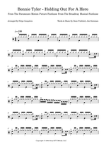 Holding Out for a Hero - Bonnie Tyler drum sheet music