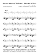 Maria Maria (feat. the Product G&B) - Santana drum sheet music