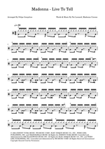 Live to Tell - Madonna drum sheet music