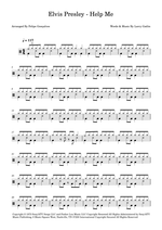 Help Me - Elvis Presley drum sheet music