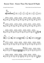 Faster Than the Speed of Night - Bonnie Tyler drum sheet music