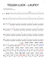 Tough Luck - Laufey drum sheet music