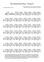 Pump It - Black Eyed Peas drum sheet music