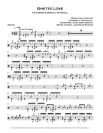 Ghetto Love - Karl Wolf drum sheet music