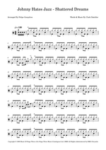 Shattered Dreams - Johnny Hates Jazz drum sheet music