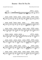 How Do You Do! - Roxette drum sheet music