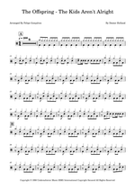 The Kids Aren't Alright - The Offspring drum sheet music