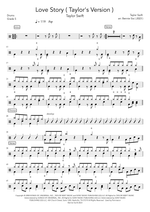 Love Story - Taylor Swift drum sheet music