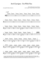 I'm with You - Avril Lavigne drum sheet music