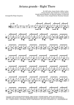 Right There - Ariana Grande drum sheet music