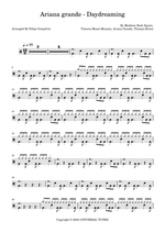 Daydreamin' - Ariana Grande drum sheet music