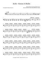 Gimme a Bullet - AC/DC drum sheet music