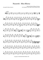 Miss Misery - Nazareth drum sheet music