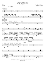 Empty Rooms - Gary Moore drum sheet music