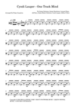 One Track Mind - Cyndi Lauper drum sheet music