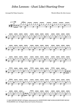 (Just Like) Starting Over - John Lennon drum sheet music