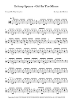 Girl in the Mirror - Britney Spears drum sheet music
