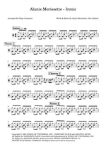 Ironic - Alanis Morissette drum sheet music