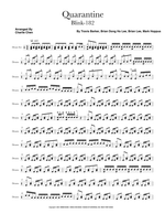 Quarantine - Blink 182 drum sheet music