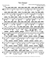 Tom Sawyer - Rush drum sheet music