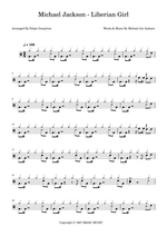 Liberian Girl - Michael Jackson drum sheet music