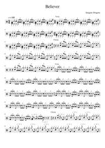Believer - Imagine Dragons drum sheet music