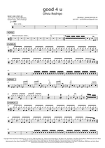 Good 4 U - Olivia Rodrigo drum sheet music