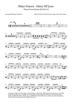 Glory of Love - Peter Cetera drum sheet music