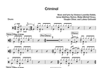 Criminal - Lu Kala drum sheet music
