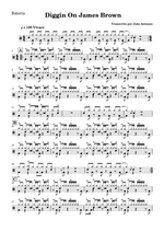 Diggin' on James Brown - Tower of Power drum sheet music